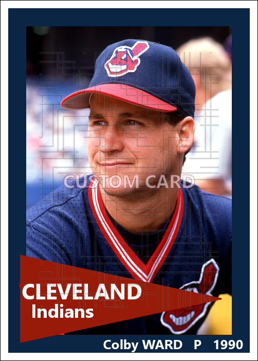 Colby Ward - 1990 Cleveland Indians - choose a size & style