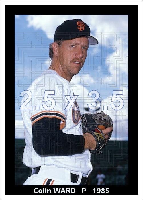 Colin Ward - 1985 San Francisco Giants - choose a size & style