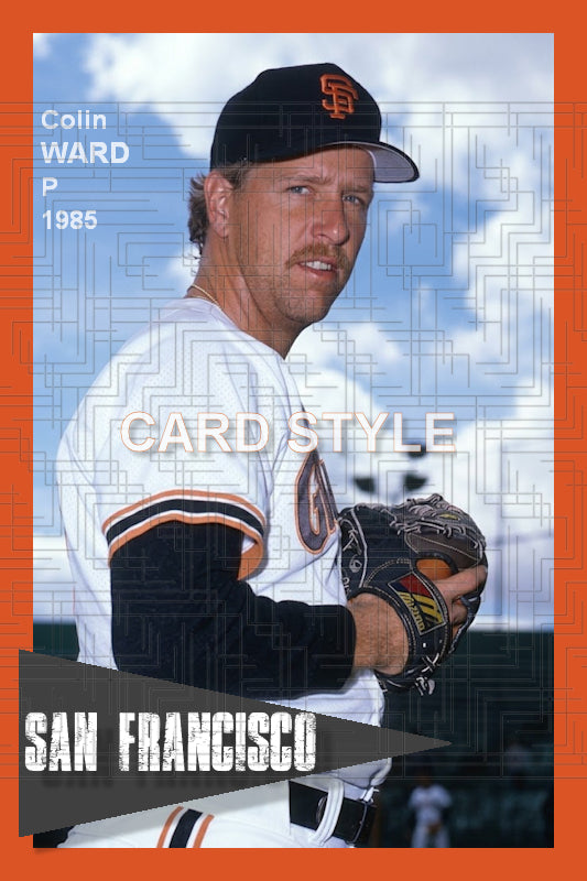 Colin Ward - 1985 San Francisco Giants - choose a size & style