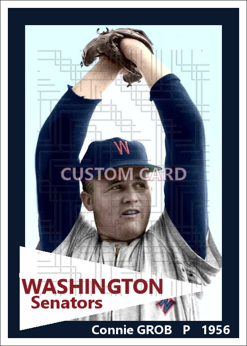 Connie Grob - 1956 Washington Senators - choose a size & style