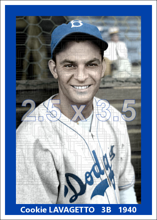 Cookie Lavagetto - 1940 Brooklyn Dodgers - choose a size & style