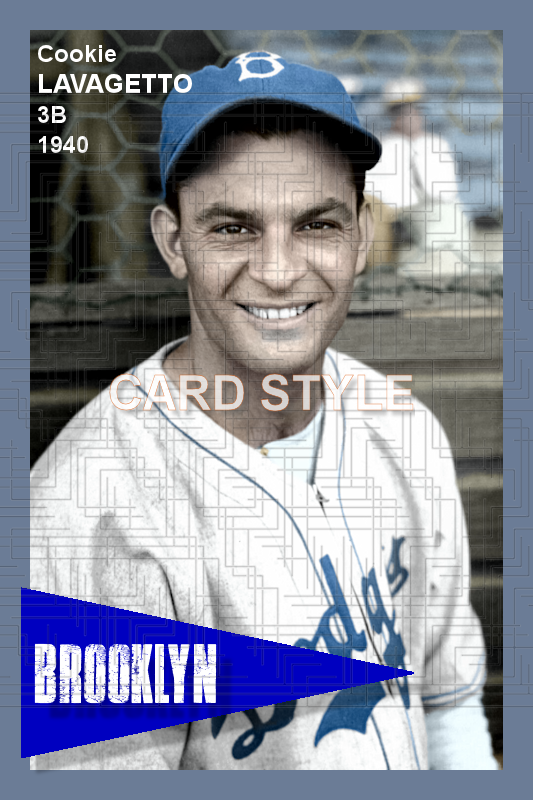 Cookie Lavagetto - 1940 Brooklyn Dodgers - choose a size & style