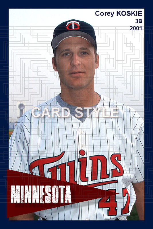 Corey Koskie - 2001 Minnesota Twins - choose a size & style