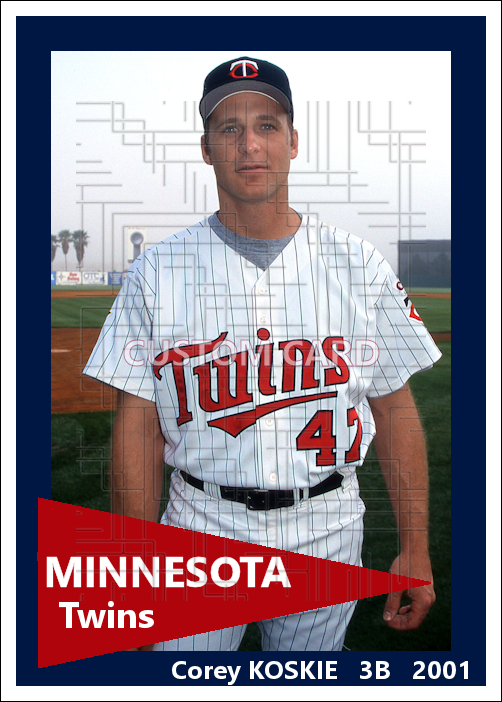 Corey Koskie - 2001 Minnesota Twins - choose a size & style