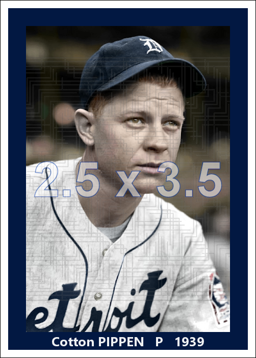 Cotton Pippen - 1939 Detroit Tigers - choose a size & style