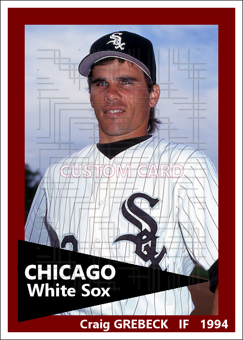 Craig Grebeck - 1994 Chicago White Sox - choose a size & style