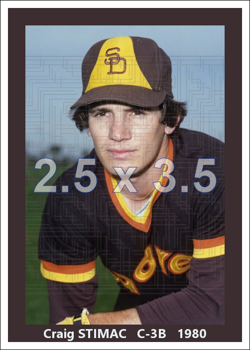 Craig Stimac - 1980 San Diego Padres - choose a size & style