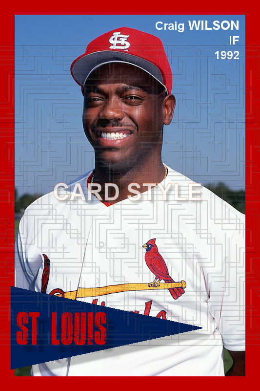Craig Wilson - 1992 St. Louis Cardinals - choose a size & style