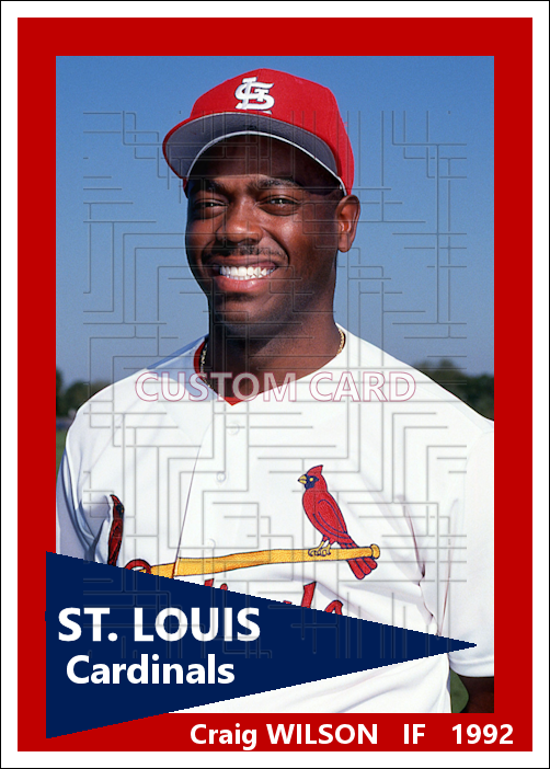 Craig Wilson - 1992 St. Louis Cardinals - choose a size & style