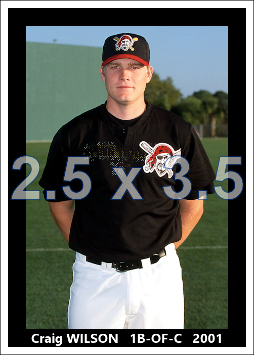 Craig Wilson - 2001 Pittsburgh Pirates - choose a size & style