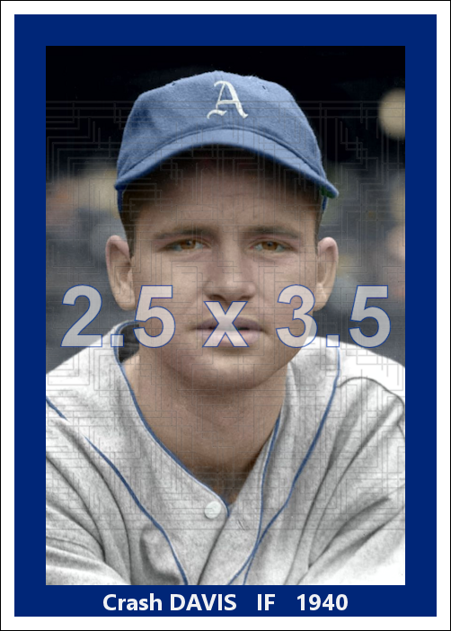 Crash Davis - 1940 Philadelphia Athletics - choose a size & style
