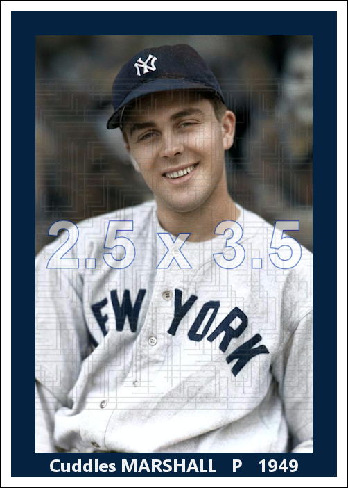 Cuddles Marshall - 1949 New York Yankees - choose a size & style