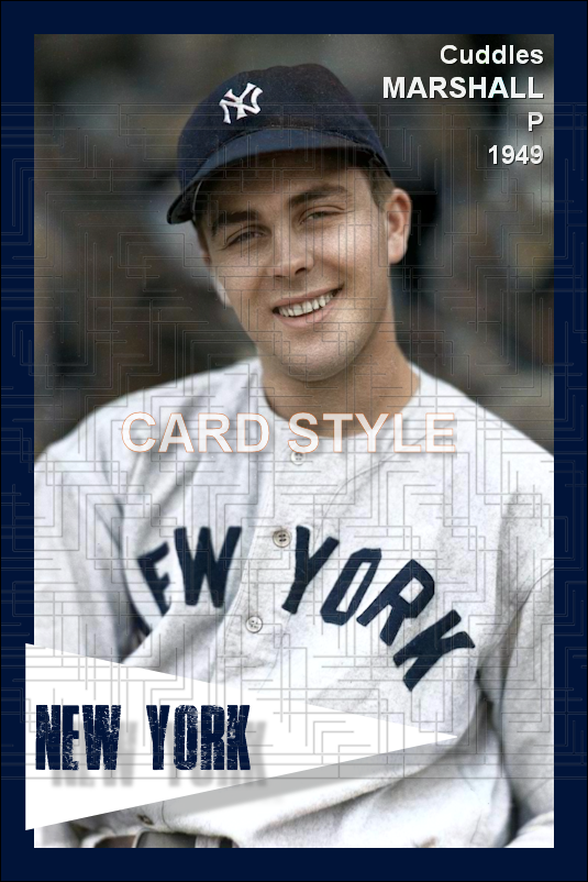 Cuddles Marshall - 1949 New York Yankees - choose a size & style