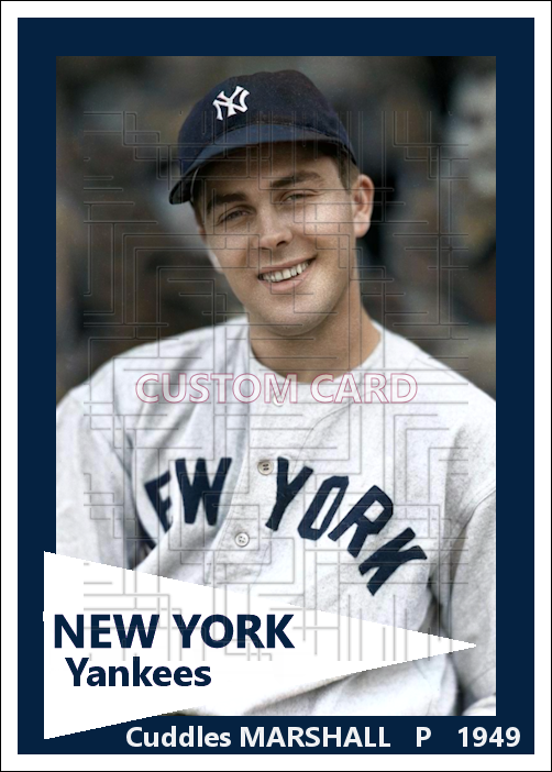 Cuddles Marshall - 1949 New York Yankees - choose a size & style