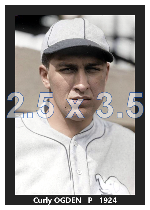 Curly Ogden - 1924 Philadelphia Athletics - choose a size & style