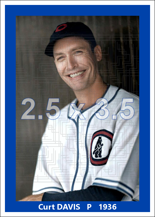 Curt Davis - 1936 Chicago Cubs - choose a size & style