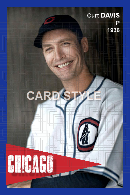 Curt Davis - 1936 Chicago Cubs - choose a size & style