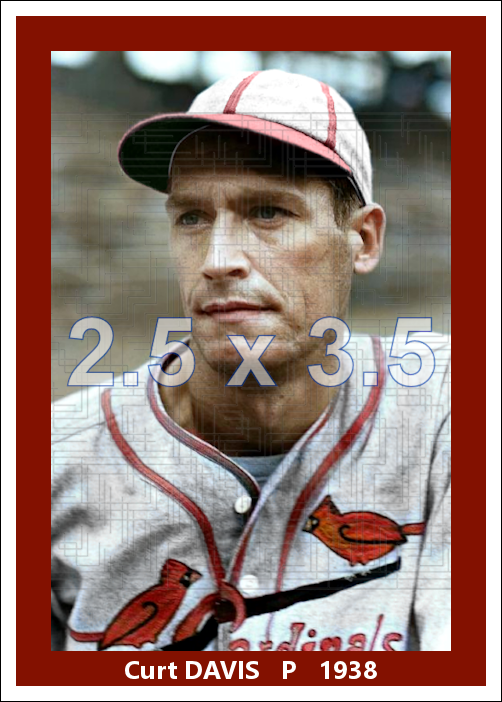 Curt Davis - 1938 St. Louis Cardinals - choose a size & style