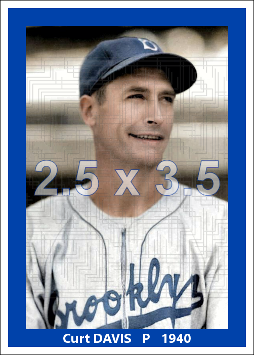 Curt Davis - 1940 Brooklyn Dodgers - choose a size & style