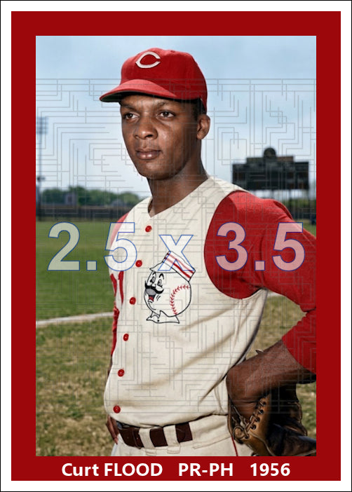 Curt Flood - 1956 Cincinnati Reds - choose a size & style
