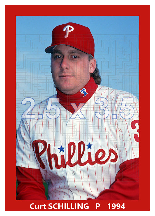 Curt Schilling - 1994 Philadelphia Phillies - choose a size & style