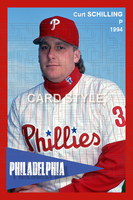 Curt Schilling - 1994 Philadelphia Phillies - choose a size & style