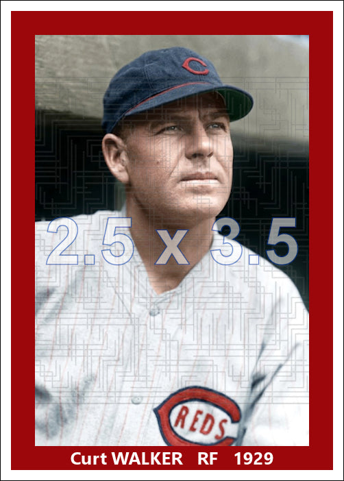 Curt Walker - 1929 Cincinnati Reds - choose a size & style