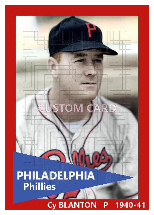 Cy Blanton - 1940-41 Philadelphia Phillies - choose a size & style