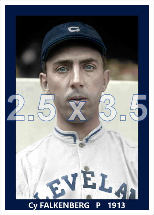 Cy Falkenberg - 1913 Cleveland Naps - choose a size & style