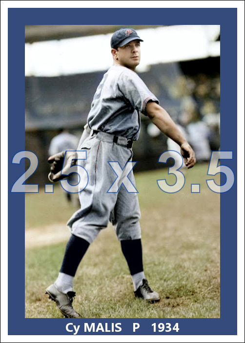 Cy Malis - 1934 Philadelphia Phillies - choose a size & style