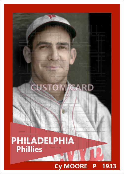 Cy Moore - 1933 Philadelphia Phillies - choose a size & style
