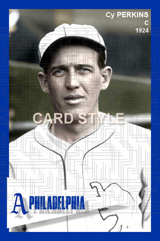 Cy Perkins - 1924 Philadelphia Athletics - choose a size & style