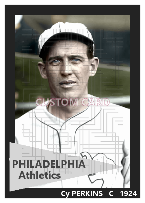 Cy Perkins - 1924 Philadelphia Athletics - choose a size & style