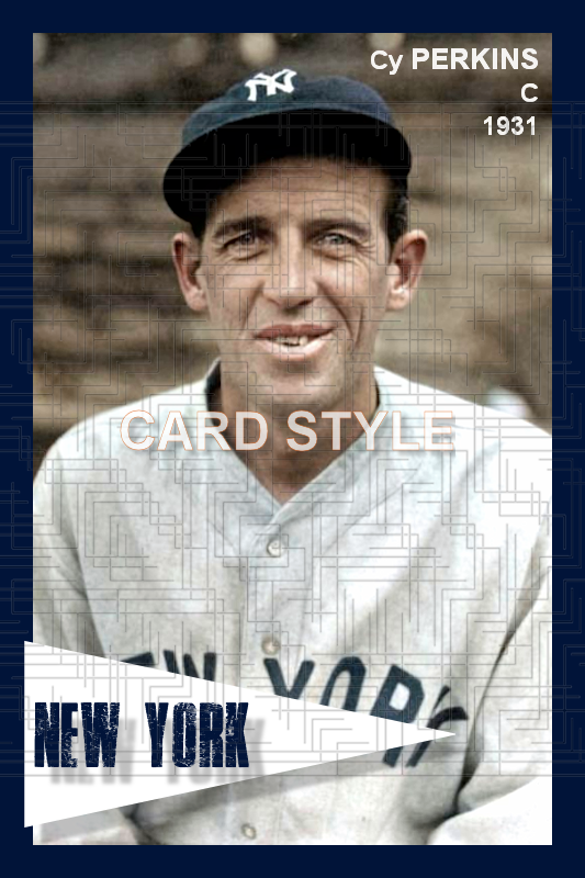 Cy Perkins - 1931 New York Yankees - choose a size & style