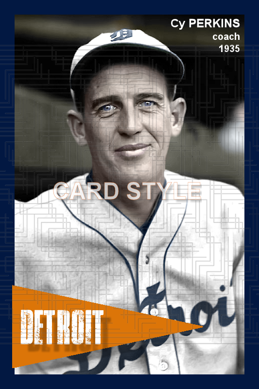 Cy Perkins - 1935 Detroit Tigers - choose a size & style
