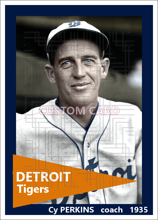Cy Perkins - 1935 Detroit Tigers - choose a size & style