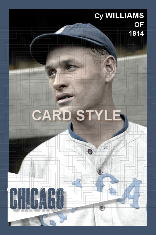 Cy Williams - 1914 Chicago Cubs - choose a size & style