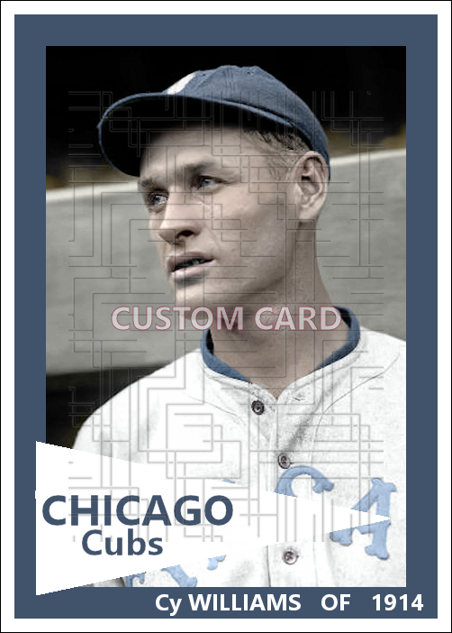 Cy Williams - 1914 Chicago Cubs - choose a size & style