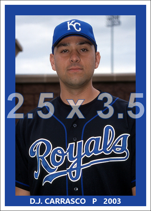D.J. Carrasco - 2003 Kansas City Royals - choose a size & style