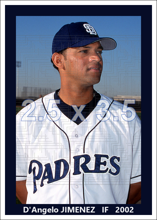 D'Angelo Jimenez - 2002 San Diego Padres - choose a size & style