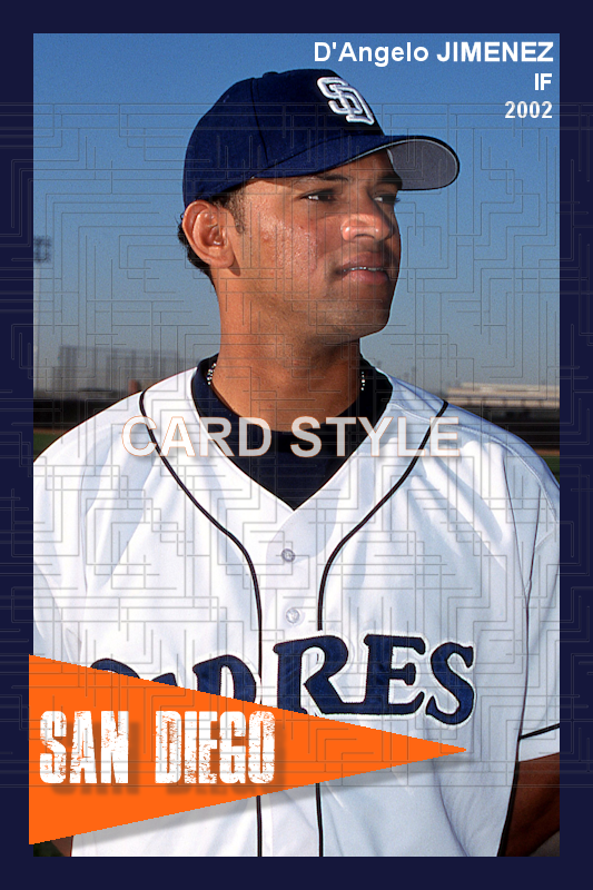 D'Angelo Jimenez - 2002 San Diego Padres - choose a size & style