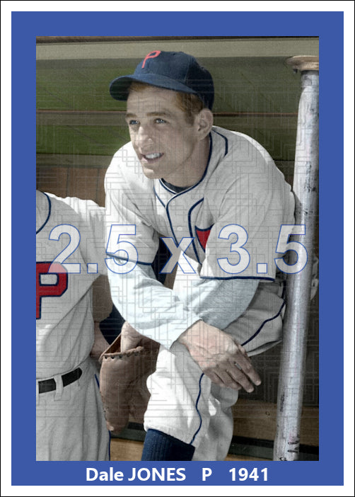Dale Jones - 1941 Philadelphia Phillies - choose a size & style