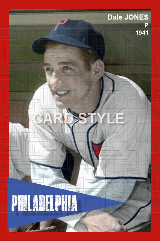 Dale Jones - 1941 Philadelphia Phillies - choose a size & style
