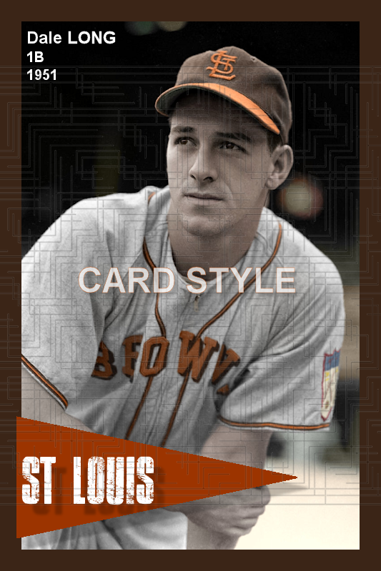 Dale Long - 1951 St. Louis Browns - choose a size & style