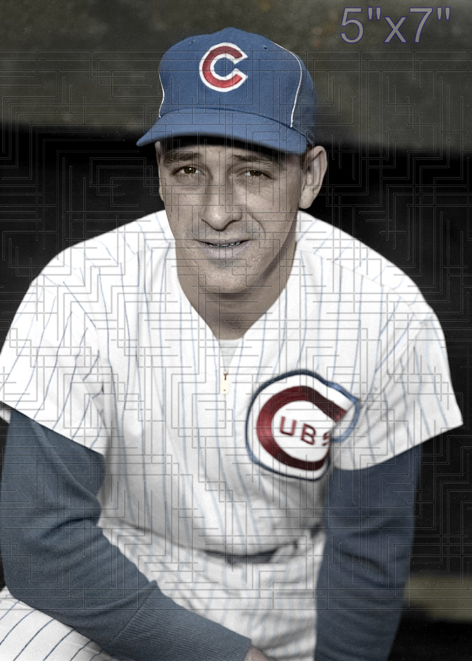 Dale Long - 1957 Chicago Cubs - choose a size & style
