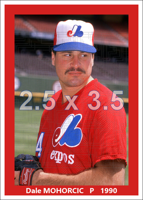 Dale Mohorcic - 1990 Montreal Expos - choose a size & style