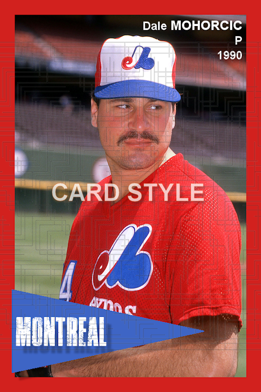 Dale Mohorcic - 1990 Montreal Expos - choose a size & style