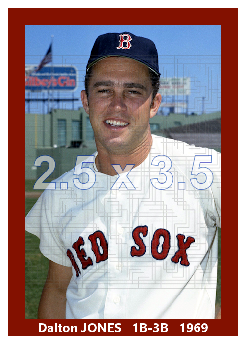 Dalton Jones - 1969 Boston Red Sox - choose a size & style