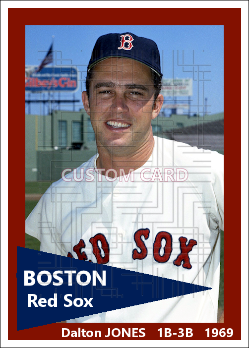 Dalton Jones - 1969 Boston Red Sox - choose a size & style