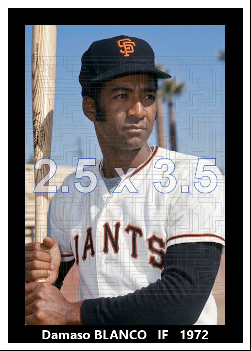 Damaso Blanco - 1972 San Francisco Giants - choose a size & style